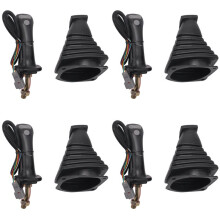 4X 3 Buttons Excavator Joystick Assy Handle Gears with Dust Cover for Daewoo Doosan DH DX150 215 225 300 370-9C Left
