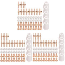 195Pcs Plasma Cutter Tip Electrodes & Nozzles Kit Consumable Accessories for PT31 30 40 50 Plasma Cutter Welding Tools