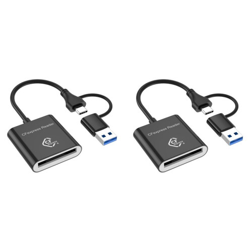 2X 10Gbps CFexpress Type B Card Reader Writer USB3.2 Gen2 USB-C Card Reader for Android Win XP/Vista/7/8/8.1/10/11 OS