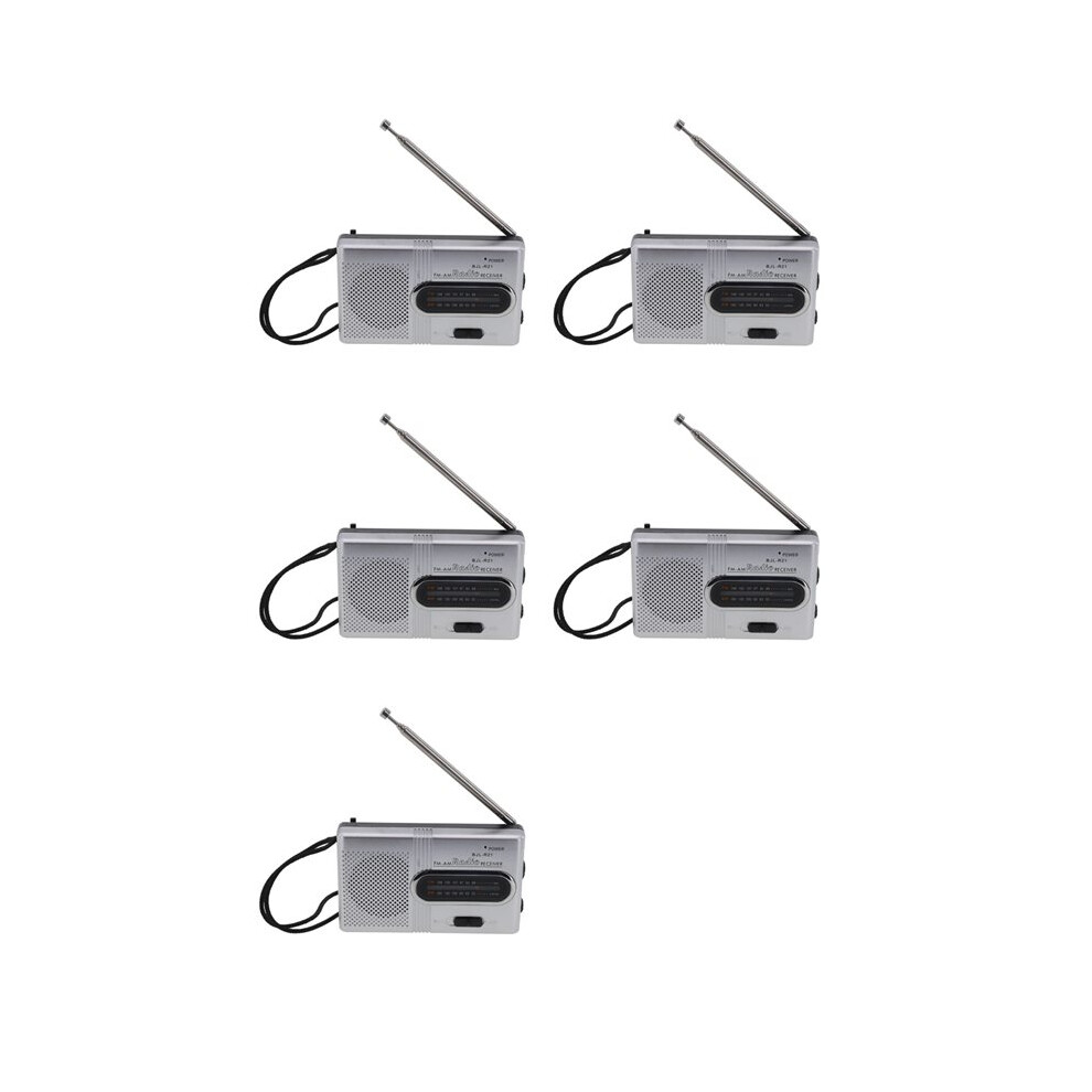 5X Radio Am Fm Battery Operated Portable Pocket Radio Am Fm Radio Elderly Frequency Range Handheld Radio 6031959867226