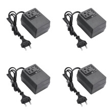 4X 200W Voltage Converter Transformer EU to US - Step-Down Transformer 220V to 110V Single Phase Travel Adapter EU Plug