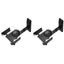 2Pcs Sound Speaker Wall Mount Speaker Bracket Hanger Adjustable Angle Surrounding Wall Hanging Rack HiFi Bookshelf Box B