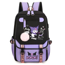 Anime Kuromi print casual laptoprugzak voor dames, 1 stuk