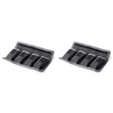 2X DSLR Battery Case Waterproof Holder Storage Bag 4 Pocket for AA/AAA Battery and DSLR Camera Battery