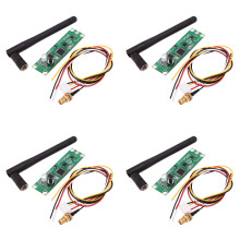 4X 2.4G DMX Wireless Controller DMX512 Transmitter Receiver 2 in 1 PCB Module with Antenna for Built-in DIY Stage Light