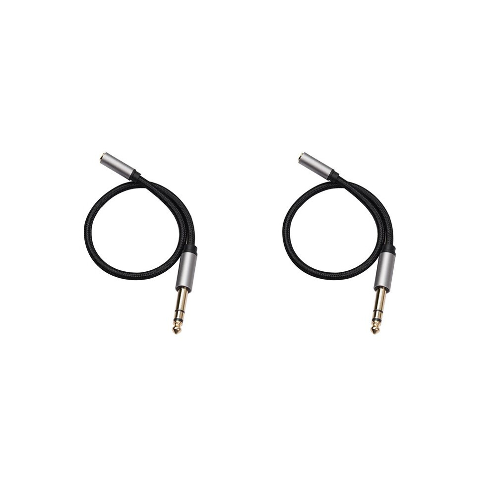 2X Audio Adapter 6.35Mm 1/4 Male To 3.5Mm 1/8 Female Stereo Jack For Amplifiers, Guitar, Keyboard Piano, 150Cm Gold 4712745028909