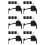 18 Pack Ceiling Hooks for Ceiling Hanging Lights, Pendant Light Hook for Ceiling Lamp, Ceiling Hooks, DIY Lamp Black 1