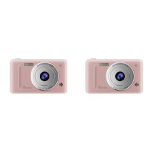 2X 4K Digital Camera Retro CCD Camera Entry-Level Camera Dual Camera Flash 50 Million Pixels Auto Focus Camera,A