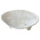 Ceramic Jewelry Tray with Unique Three Legged Artistic Design Multifunctional Oval Desktop Accessory Tray White 2