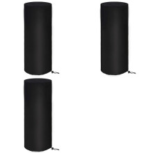 3X Patio Heater Covers Waterproof Outdoor Heater Cover 210D Oxford Waterproof, Windproof, Protection Around 50X50X120 cm
