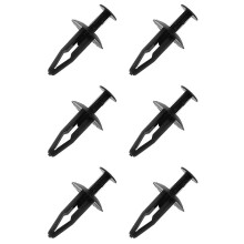 150Pcs Plastic Rivets Fastener Car Bumper Push Clips 32mm Long Black