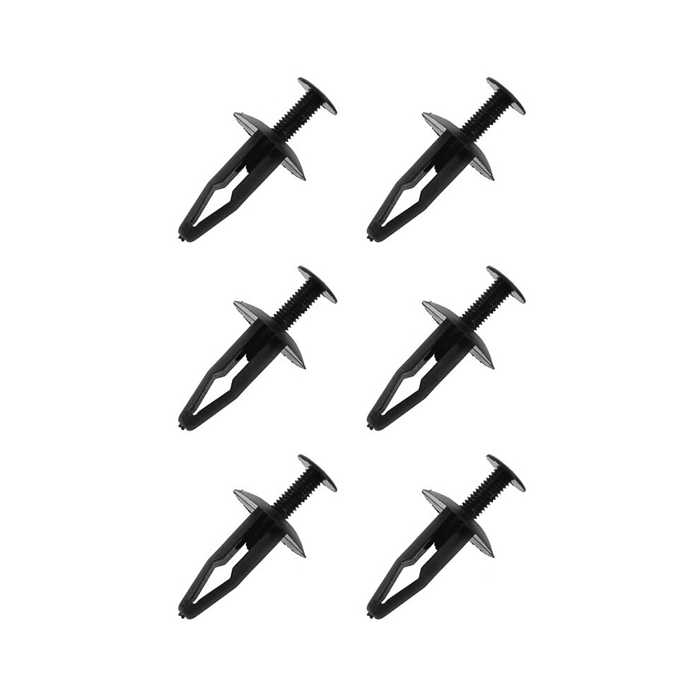 150Pcs Plastic Rivets Fastener Car Bumper Push Clips 32Mm Long Black 4711095326598