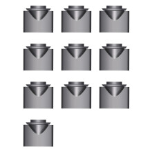 10X voor  Styling Concentrator voor Supersonic Föhn Vervanging 970265-05 Compatibel HD01, HD02, HD03