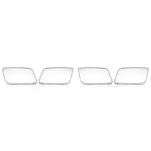 2 Pair Car Headlight Lens Cover Light Lamp Shade Shell Lens Lampshade for MK4 Bora 1998-2004