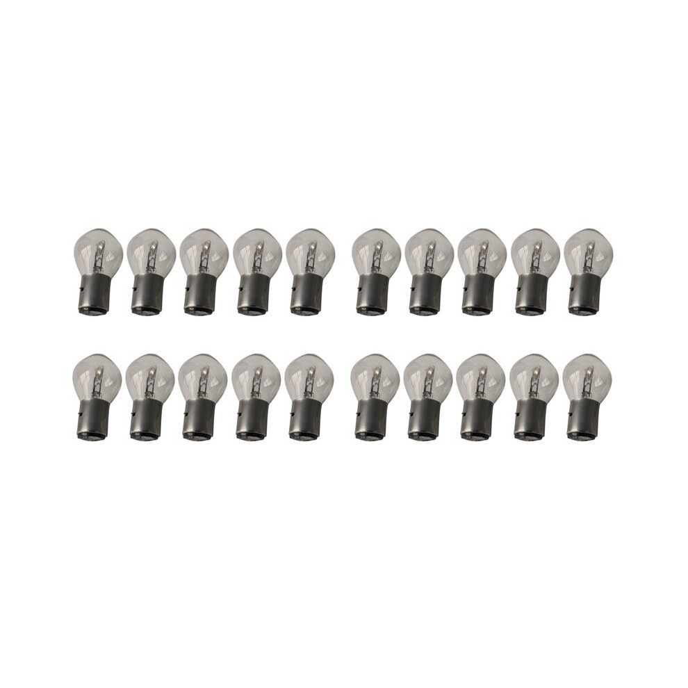 Motorcycle Lighting 20X Headlight Bulb 12V 35W B35 Ba20d Glass Fit For Gy6 Atv Moped Scooter 6033987837059