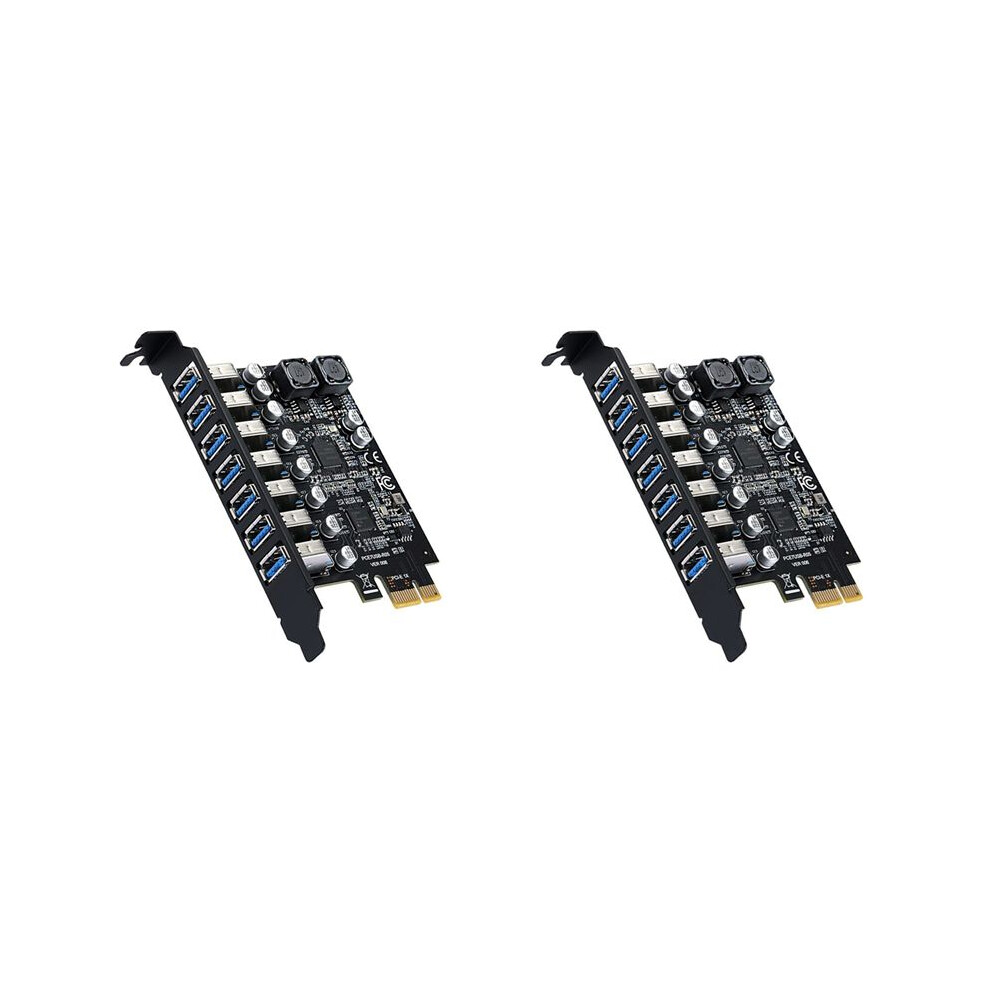Photos - Card Reader / USB Hub Jojomino 2X USB 3.2 Pci Express Adapter Pci E to 7 USB3 Gen1 Expansion Adapter Card Pci-E Extender Pci Express Card 