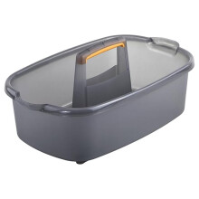 Cleaning Caddy for Cleaning Supplies with Handle - Portable Plastic Tote Organizer for Shower, Bathroom, Kitchen
