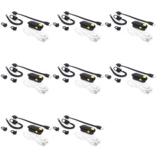 8X UHF 400-470MHz 0.5W Talkie Walkie Oreille Suspendue Radio Bidirectionnelle Modèle Oreille Suspendue