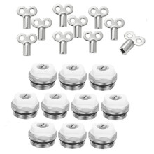 Radiator Bleed Valve, Radiator Bleed Valve 1/2 Inch with 5 Bleed Keys, Copper Heating Valve, Heating Exhaust Wrench