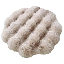 Dog Crate Cushion Round Machine Washable Anti Slip Puppy Kitten Crate Cushion Warm Mat for Camping Travel Shelter B