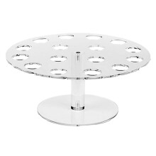 Acrylic Ice Cream Stand Cake Cone Stand 16 Holes Transparent Pastry Holder Wedding Party Buffet Food Display Rack Bake