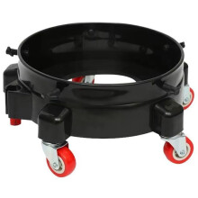 Bucket Cart Accessories Car Wash with Wheels Multifunctional Holder Car Wash Accessories Black