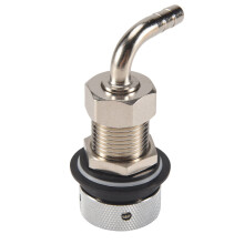 10X Beer Tap Faucet Shank with 8mm Barber Elbow, Chrome Plate Brass Shank G5/8