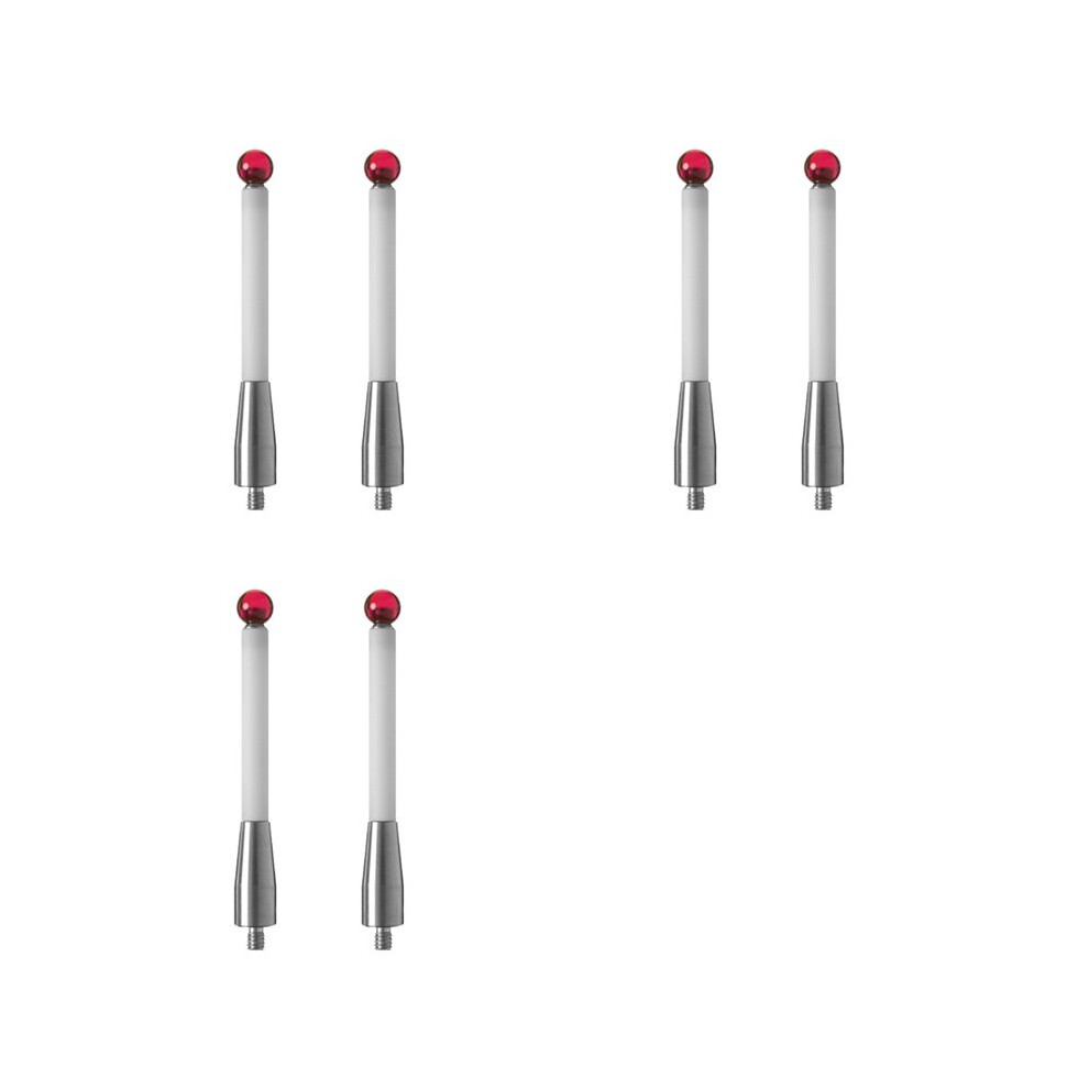 6Pcs Cmm Probe Stylus 6Mm Tip Cmm Contact Probes Ceramic Shafts Probe Testing Accessories For Renishaw A-5000-3712 6031406198453