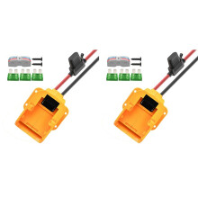 2X Car Jump Car Booster with 6 Fuses for 20V Battery Adapter Emergency Booster Starting Device