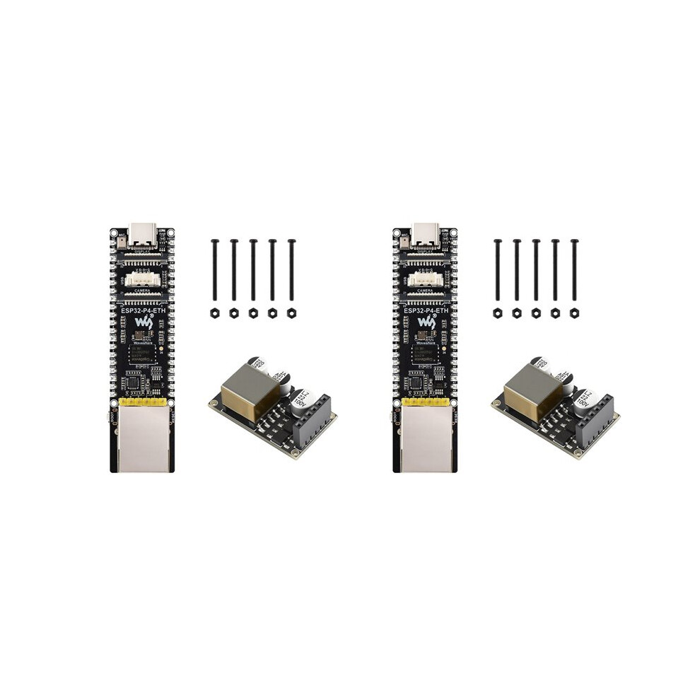 2X Waveshare Esp32-P4-Poe-Eth Development Board Rj45 Risc-V Mcu Mipi- 40Pin Gpio 32Mb Psram For Xiaozhi Ai Deepseek 6031141168698