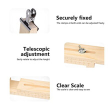 2X Paracord Jig Bracelet Maker Wood Jig Bracelet Maker U Shape Clear Scale Bracelet with 4 Clamp