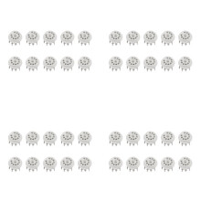 40 Stuks PCB 9Pin Keramische B9A Vacuüm Buisaansluiting Audio HIFI DIY Amps voor 12AX7 12AU7 12AT7 ECC81 ECC82 ECC83 Verzilverd