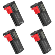 4X BT-168 PRO Battery Capacity Tester Digital Battery Checker Plastic Portable Cell Tester for AA 1.5V 9V