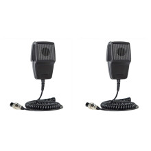 2X CB-507 Microphone 4 Pin Connector Mobile Radio Speaker for Car CB Radio Two Way Radios