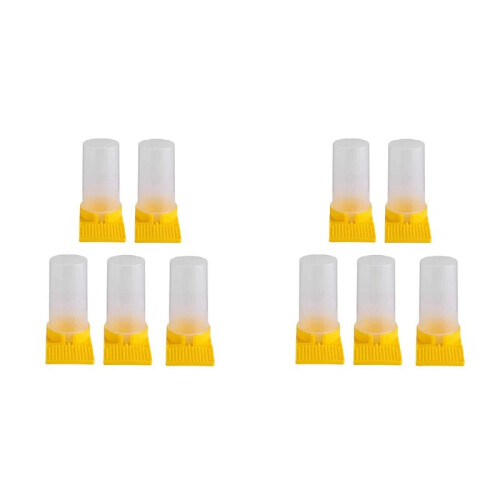 Bee Feeder, Hive Beekeeping Water Dispenser, Bee Hive Entrance Feeder, Beekeeping Tools (10-Pack)