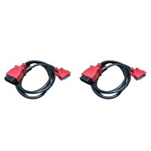 2X OBD2 Cable Main Test 15 Pin Cable for Autel Maxisys MK808 / MP808 / MS906 / MS908 / MK908, 15Pin OBD2 Extension Cable