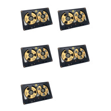 5X Cassette Audio Reel To Reel Cassette 50 Minuten Lege Tape Dubbelzijdige Metalen Reel Holle Case Zelfgemaakt