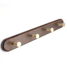 Walnut Wood Coat Rack - Modern Style Wall Hanger for Home Decor