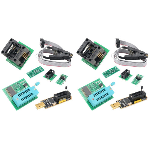 2X CH341A BIOS USB Programmierer SOP8 DIP8 1,8V Konvertierung Buchse 8-Pin Test Clip Set für  oder Hauptplatine