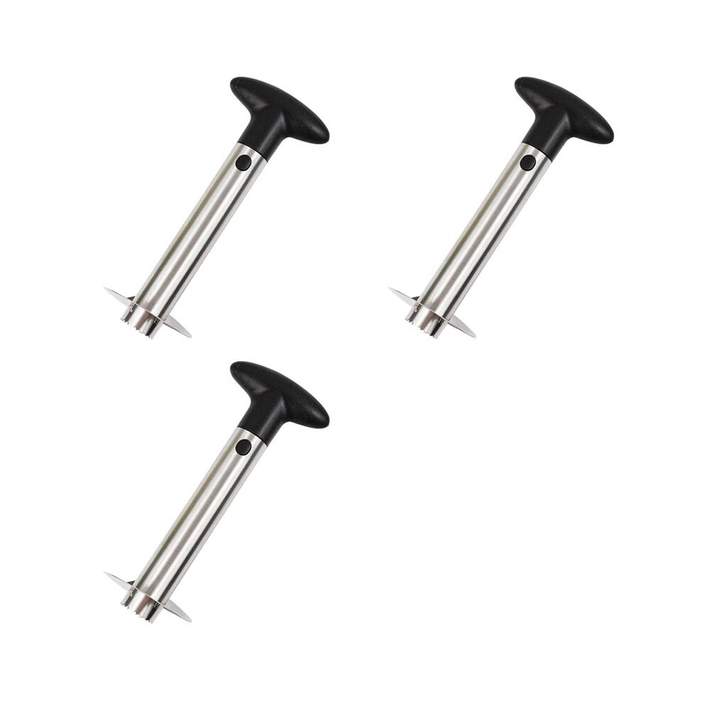 3X Stainless Steel Pineapple Peeler, Corer, Slicer, And Cutter - Easy Kitchen Tool For Effortless Fruit Preparation 6033339468313