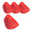 4Pcs 3D Silicone Mask Inner Bracket,Halloween Silicone Face Shell,Mask Face Frame Support for Halloween Cosplay Red 1