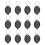 12pcs  LED Keychain Flashlight Micro-Pocket Light, Emergency LED Key Ring Flashlight, Batteries Included 2