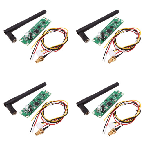 4X 2.4G DMX Wireless Controller DMX512 Transmitter Receiver 2 in 1 PCB Module with Antenna for Built-in DIY Stage Light