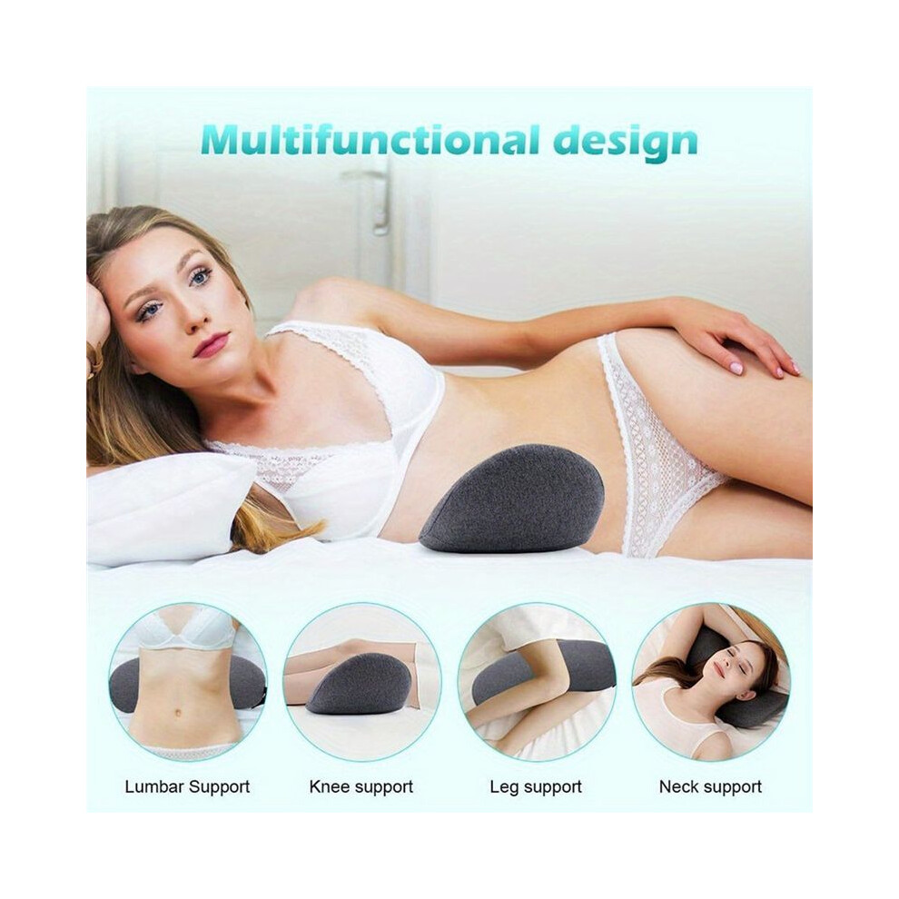 Brecantia 1Pc Orthopedic Memory Foam For Lower Back Relief And Support - Perfect For Side Sleepers, Pregnancy, And Maternity