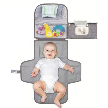 Baby Changing Mats Changing Mats Waterproof Changing Mats for Newborn Baby Changing Pad with Wipes Pocket Changing Kit