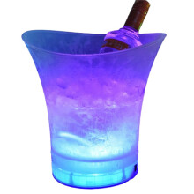 Illuminated Champagne Bucket, LED Ice Bucket, Bar, Champagne Crate, Beer Waterproof Plastic LED Ice Bucket