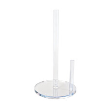 Transparent Acrylic Paper Towel Holder Kitchen Roll Dispenser Countertop Roll Organizer with Base for Kitchen