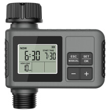 Wasser-Timer, Bewässerungssystem, Gartenbewässerung, Sprinkler, 1 Ausgang, Intelligente Zeitventile, Controller, Regen, UK-Stecker