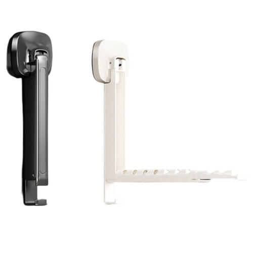 Folding Wall-Mounted Clothes Drying with Suction Cup Foldable Retractable Portable Clothes Drying Folding Clothes Racks
