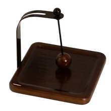 Paper Towel Box Solid Wood Cafe Napkin Holder Square Base Tissue Stand Modern Style Flat Serviette Dispenser B